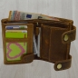 Preview: Wild Leder Portemonnaie mit Totenkopf und Hosenkette mit RFID Schutz